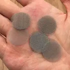 Металлические фильтры для курения табака, сетка из нержавеющей стали, 50 шт.