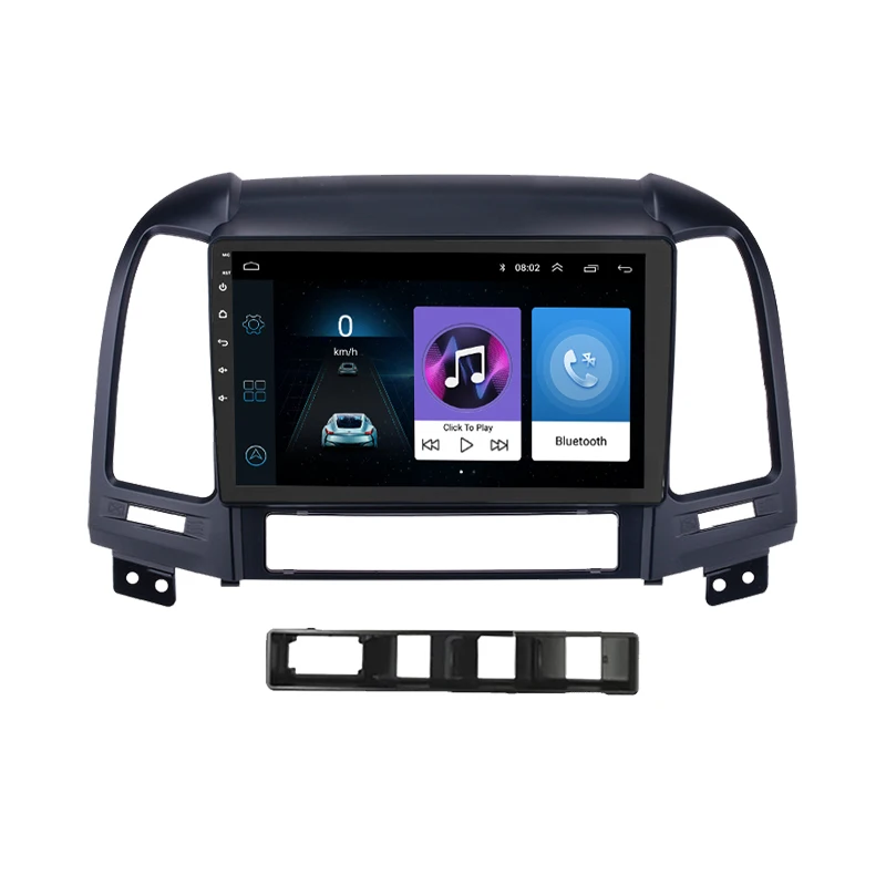 Santa Fe Android 8,1 автомобильный Радио мультимедийный плеер навигация для hyundai Santa Fe 2006-2012 с стерео автомобильный dvd gps плеер карта - Цвет: Santa Fe