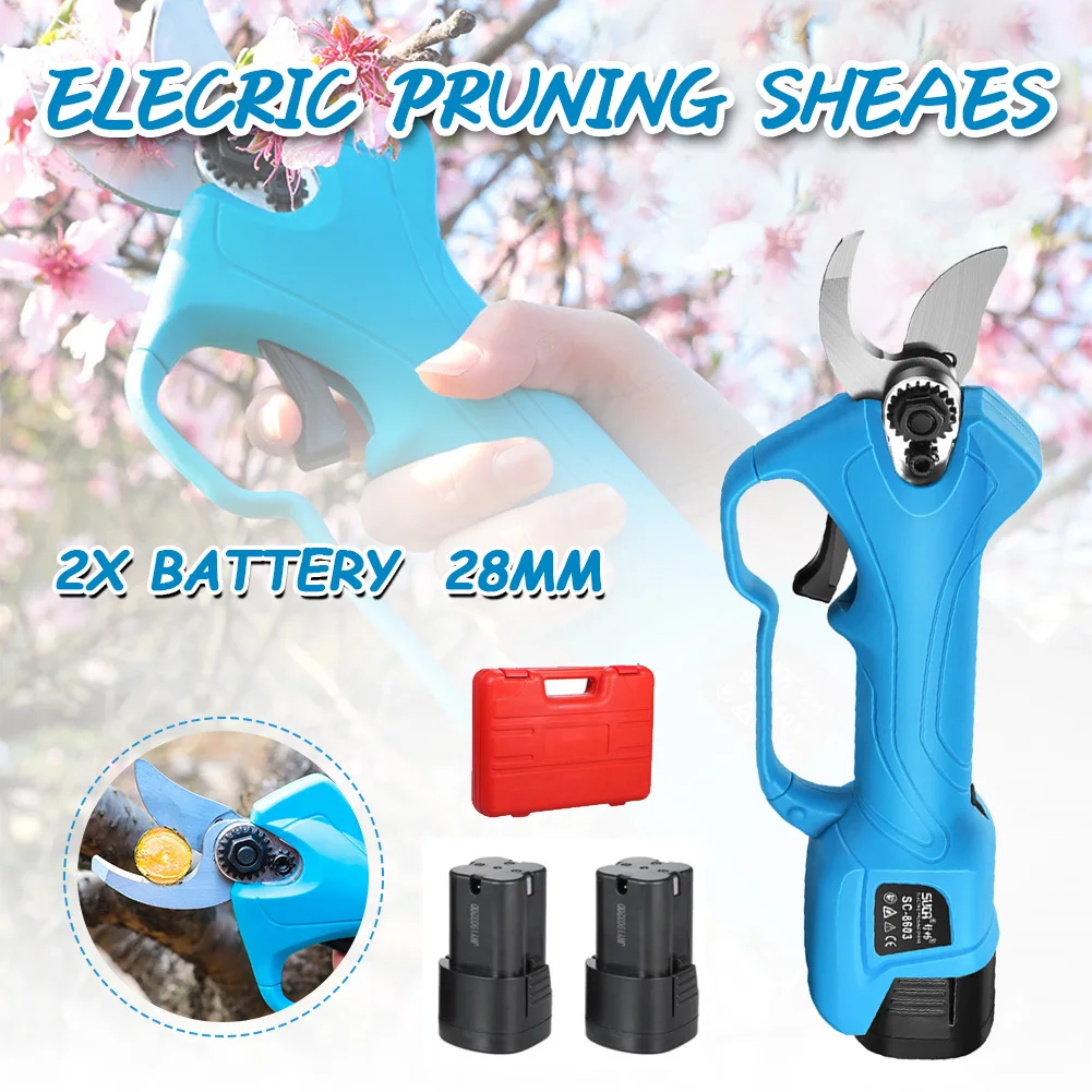

Electric Pruning Shears Cordless Pruning Shears Fruit Tree Branch Trimmer Cutter Scissors Garden Power Secateur Tool