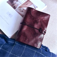 vintage art hand made vegetable tanned genuine leather notepad hand account book first layer cowhide portable notepad bag