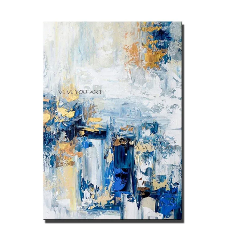 

100% Handpainted Oil Painting For Living Room Bedroom Home Decor Thick Texutre Oil Painting On Canvas Abstract Wall Art Picture
