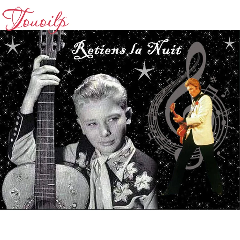 

full Diamond Embroidery 5d Diy Johnny Hallyday 5d Diamond Painting Cross Stitch Kits Diamond Mosaic Full Diamond Embroidery