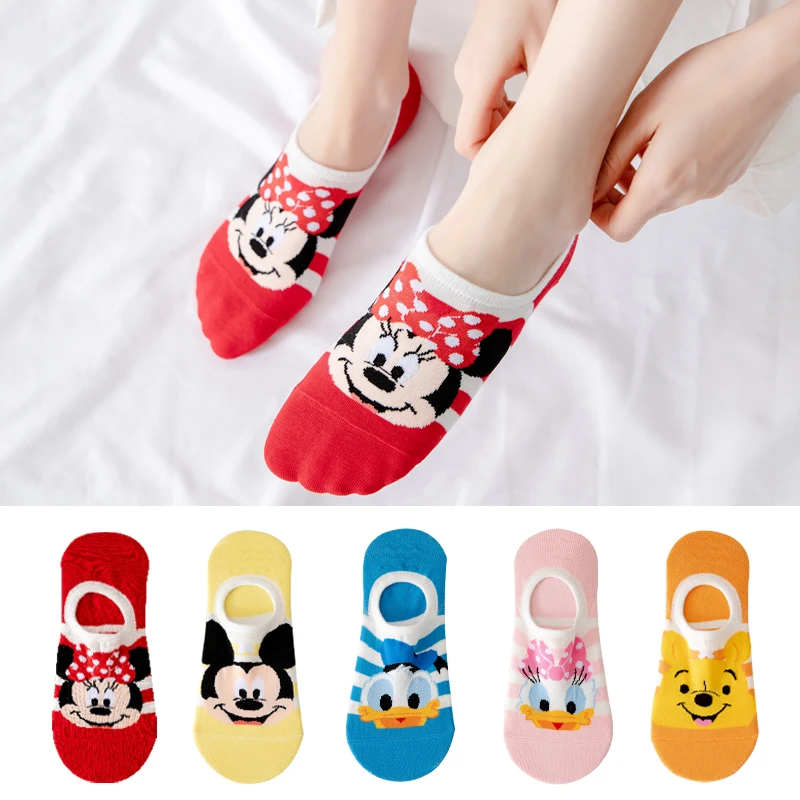 10 pieces=5 pairs korea women socks Cute Cartoon Animal short socks Non slip silicone Invisible socks Girl Ankle sock Size 35-40