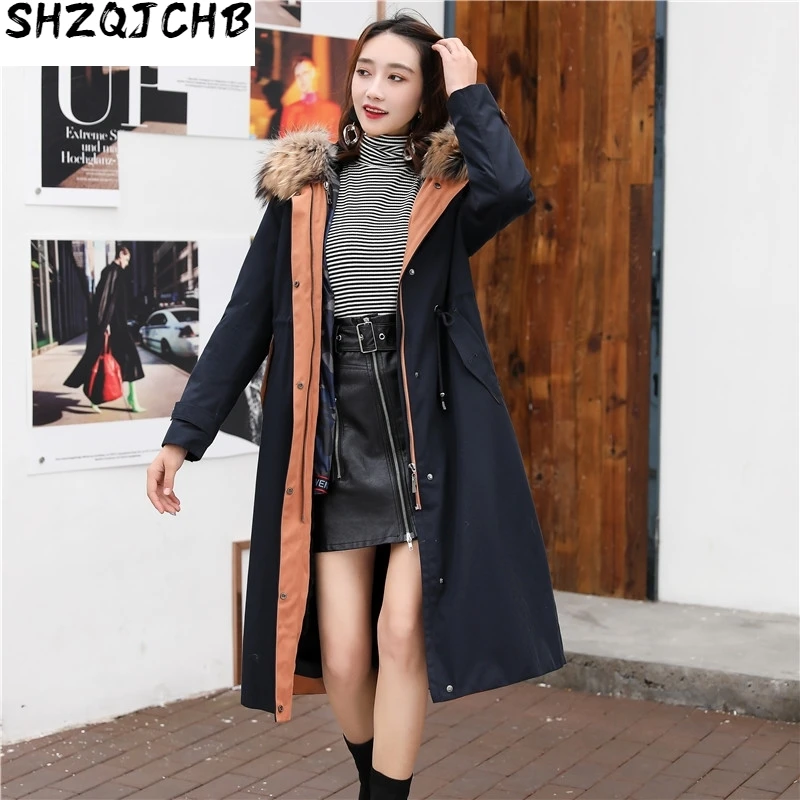 

JCHB 2021 Real Fur Coat Women Winter Coat Women Rex Rabbit Fur Coat Women Real Fur Parka Long Jacket Abrigos Mujer Invierno 180