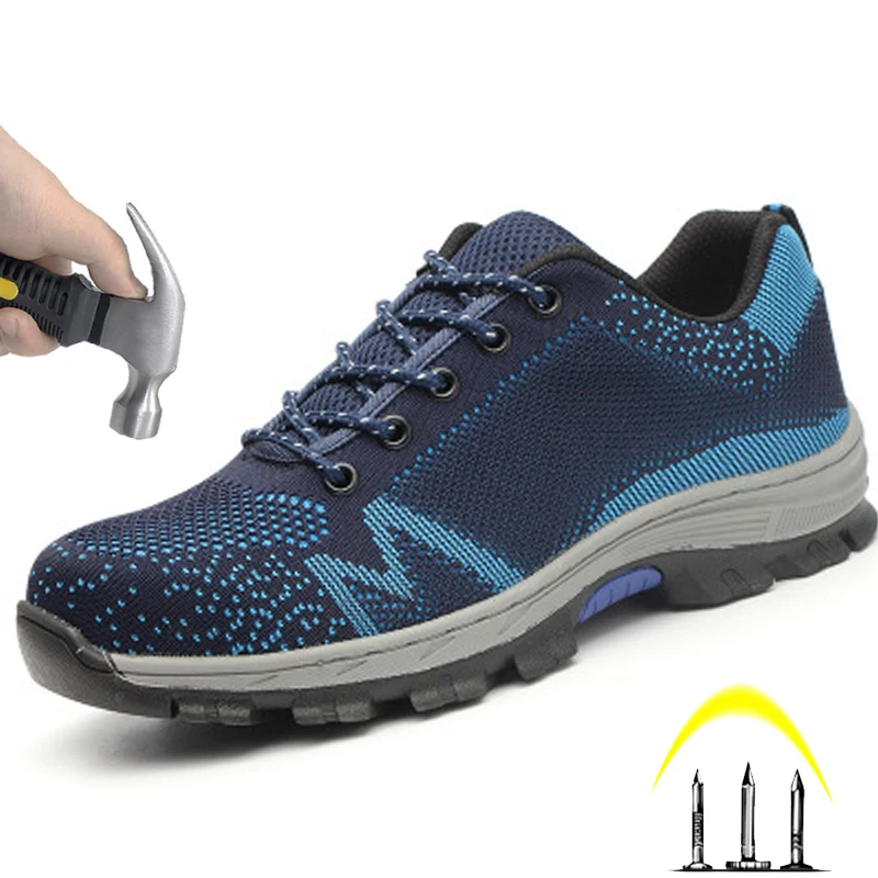

Outdoor Deodorant Breathable Safety Work Shoes To Help low Indestructible Safety Shoes anti-smashing Anti-piercing Men's boots