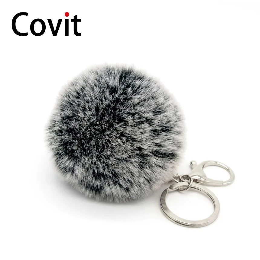 8 см Искусственный меховой помпон Фотофон снег мороз белый шарик сумка подвеска