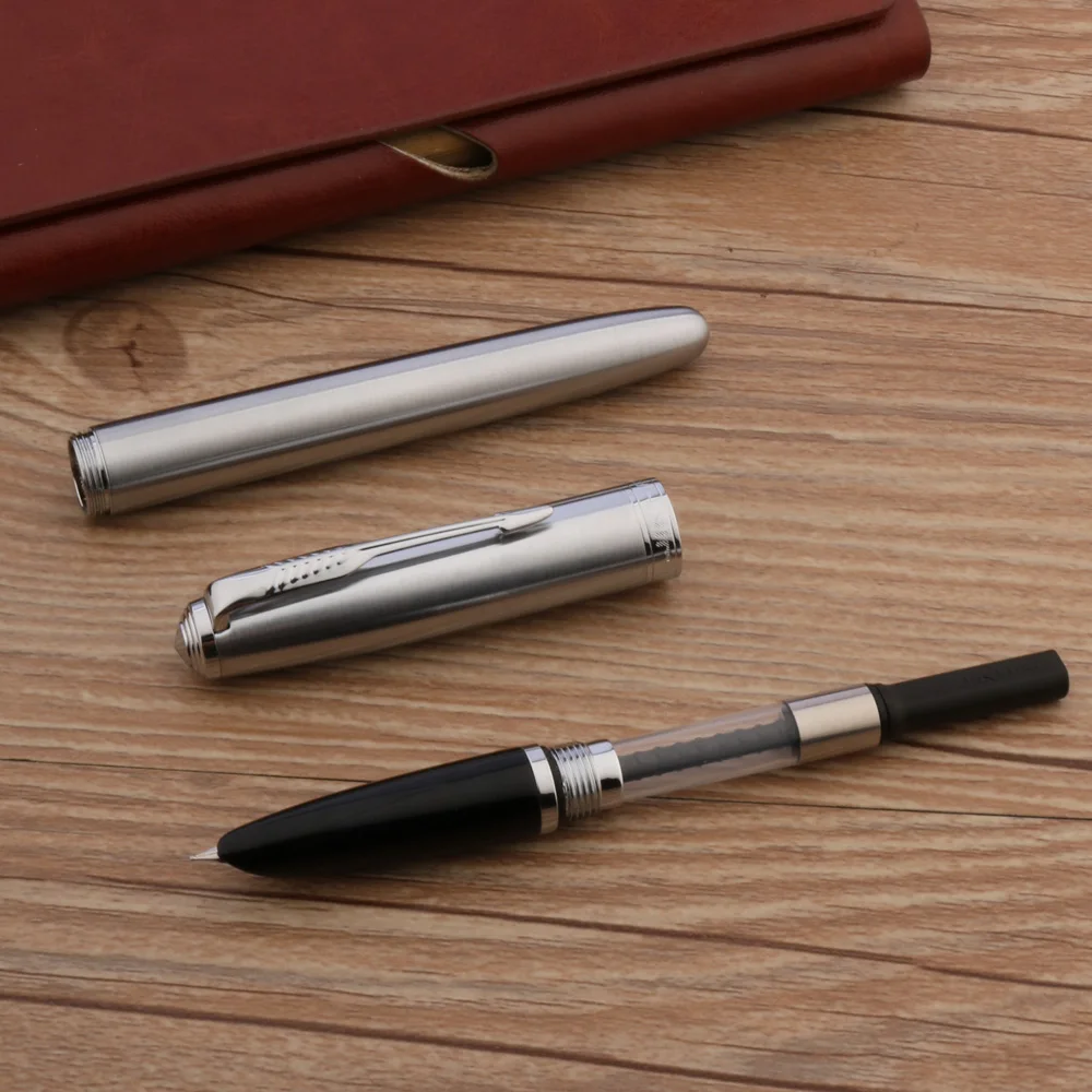Ручка перьевая JINHAO 85 Классическая вращающаяся карандаш из нержавеющей стали с