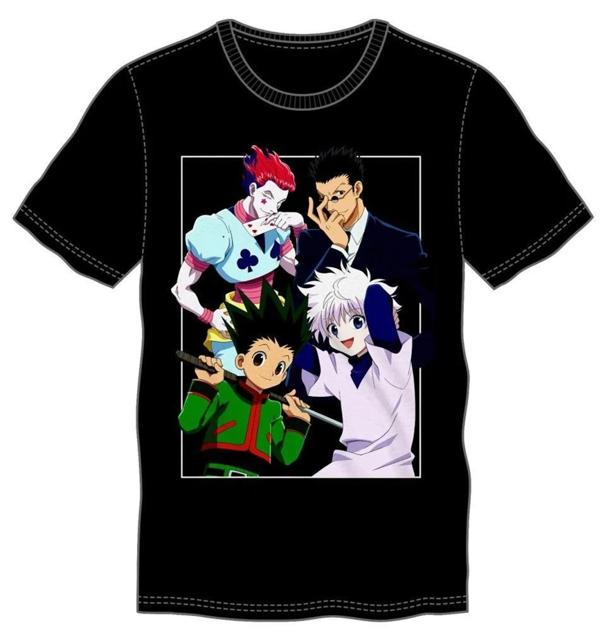 Legit Hunter X Аниме Gon Killua Leorio Hisoka аутентичная футболка Ts5Kyh новая крутая