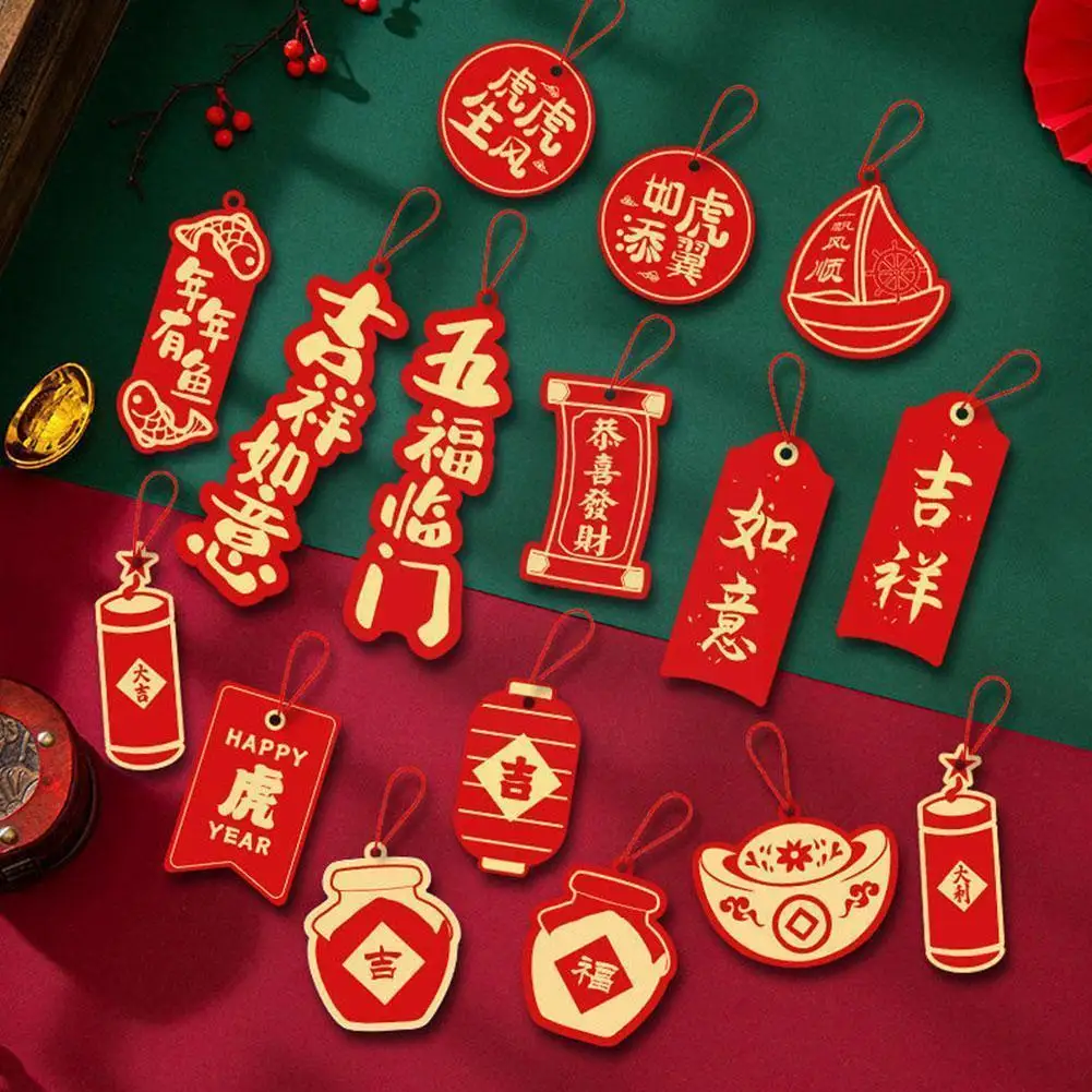 

2022 Chinese New Year Decoration Pendant Spring Festival Layout Ornaments Chinese Style Props Year Chinese New Decoration U1W1