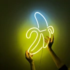 Неоновые светодиодные вывески в форме банана, настенное декоративное освещение для комнаты, настенная лампа, художественный неоновый светильник s, Подвесная лампа для вечерние