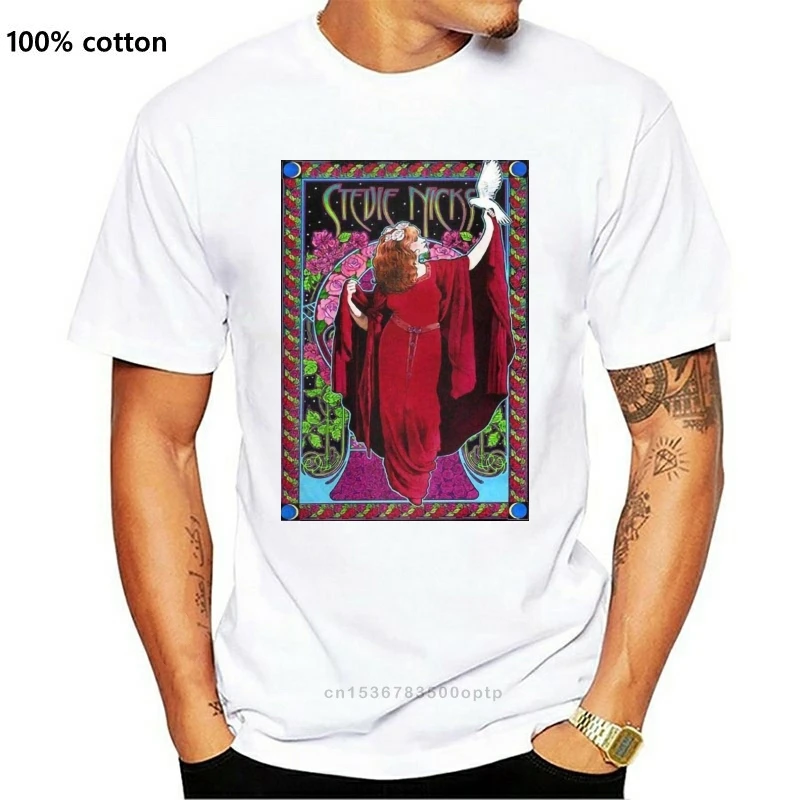 

New Joshuaet Stevie Nicks Logo Fashion Personality Soft T-Shirt for Men