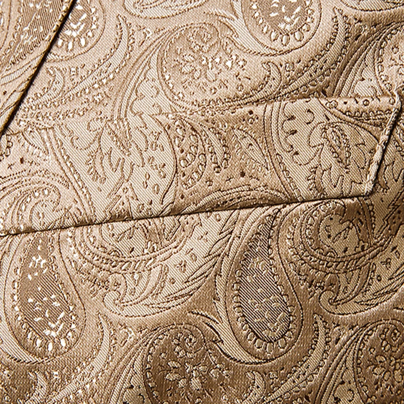 Мужские повседневные Костюмы и блейзеры мужские костюмы с цветочной вышивкой