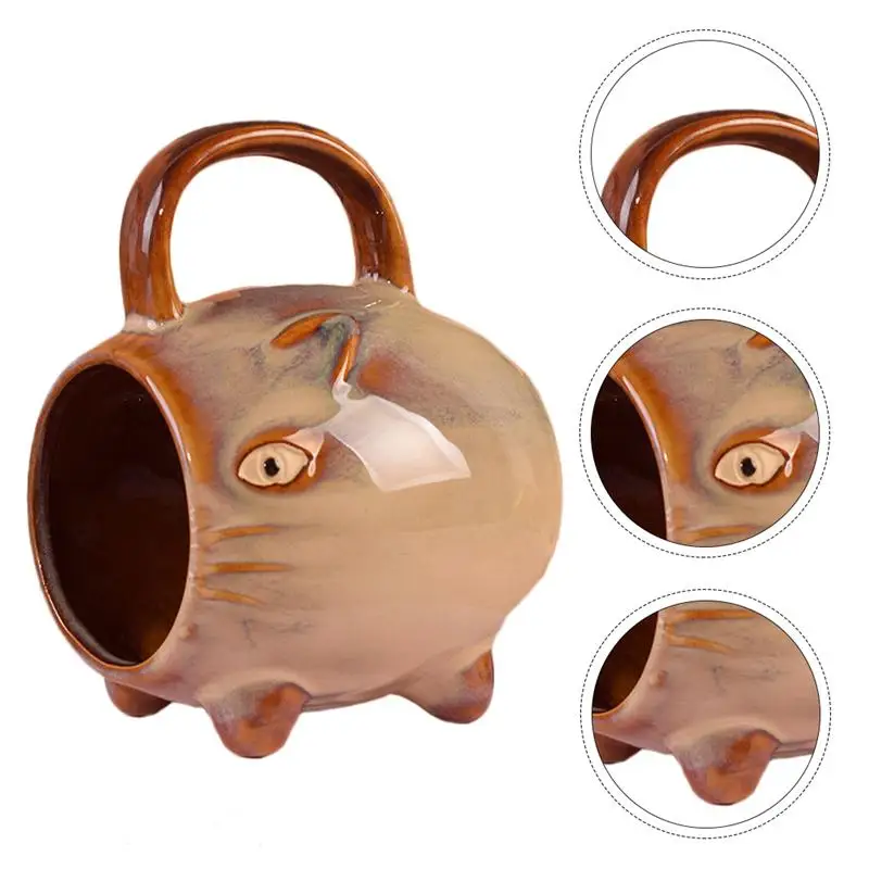 

1pc Small Pet Summer Cartoon Cooling Nest Hamster Nest Hamster House Ceramic Nest