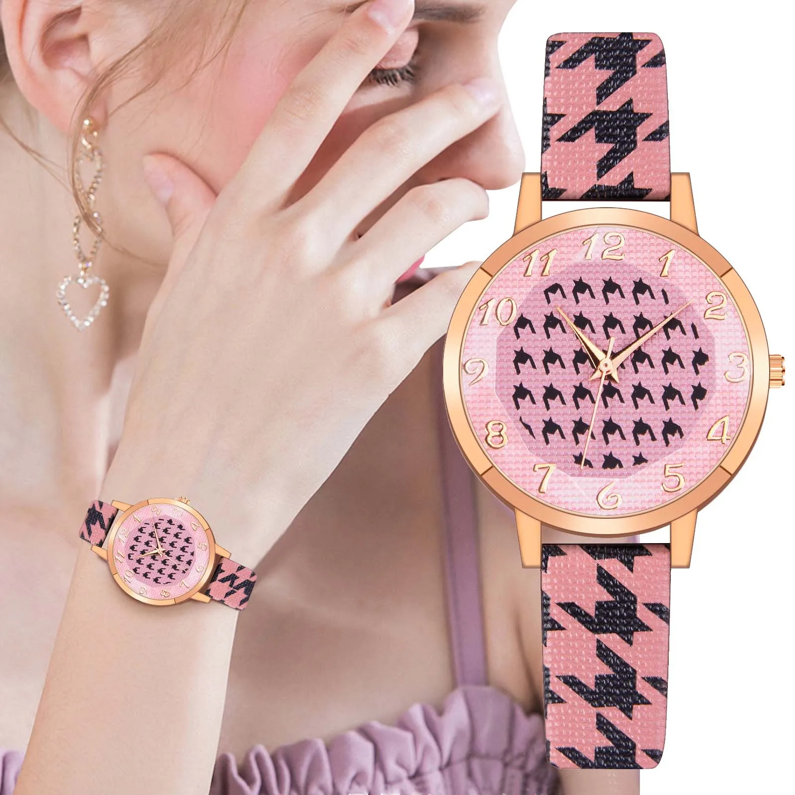 

2022 Official New Arrivals Women Fashion Watch Clock Stainless Steel Casual Dress Wrist Crystal Jewelry Cloth Strap Montre Femme