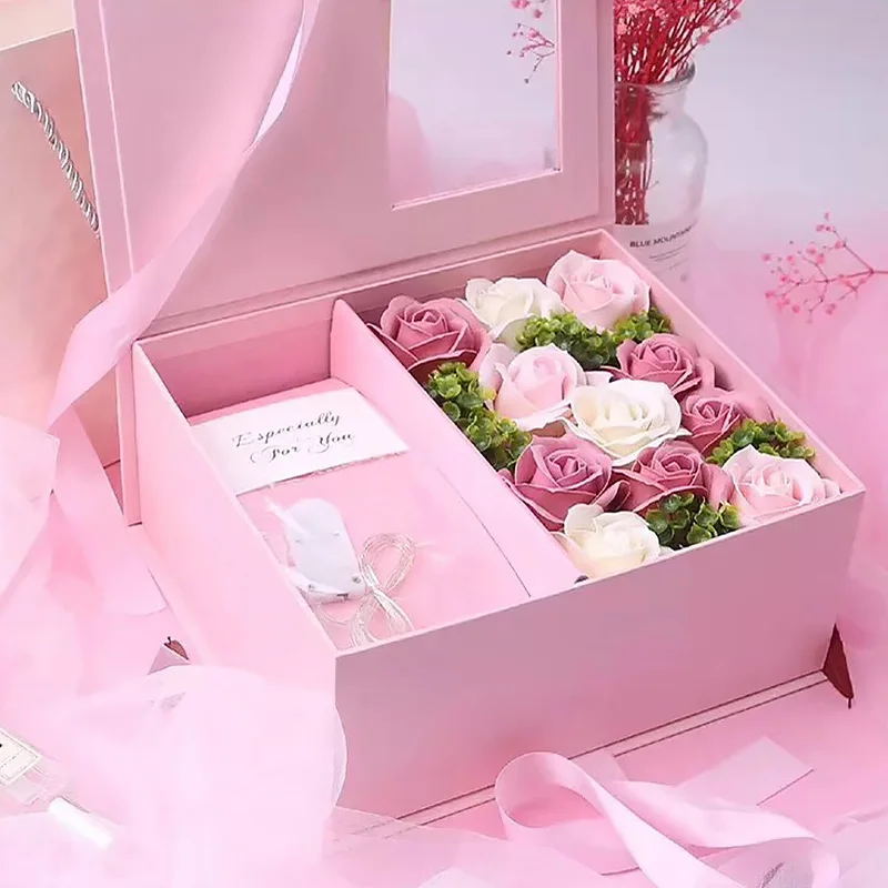 

Clear Show Window Flower Gift Box Boutique Valentine's Day Flower Case Birthday Gift Package