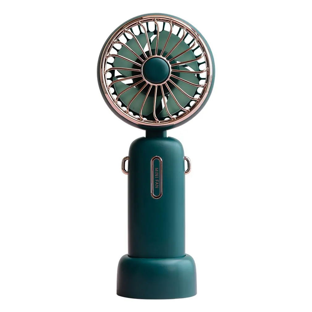 

WT-F40 Desktop Mini Outdoor Portable Handheld Neck Fan With Spiral Four Leaves Three Gears Wind Silent Operation