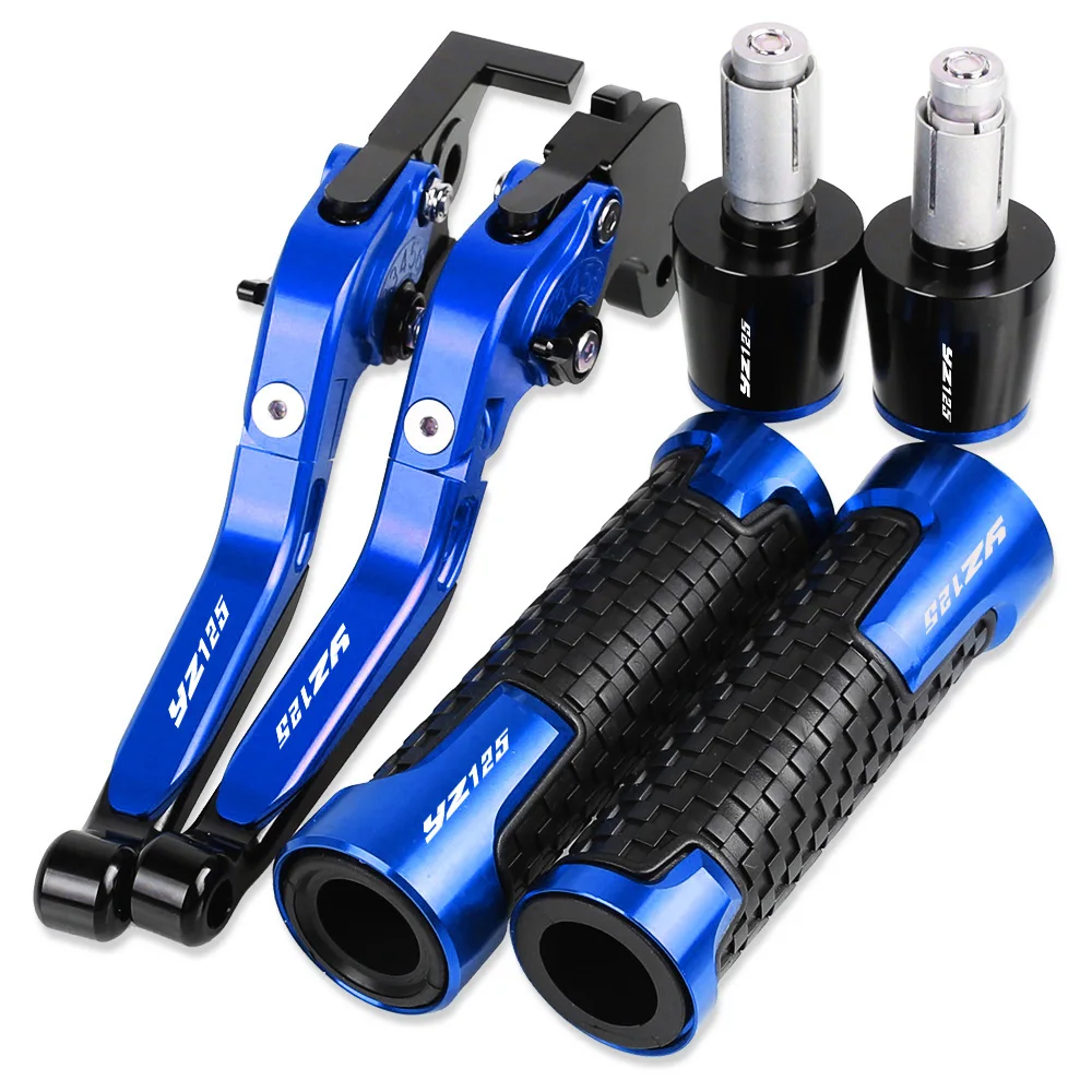 

YZ 125 Motorcycle Aluminum Adjustable Extendable Brake Clutch Levers Handlebar Hand Grips ends For YAMAHA YZ125 1994 1995