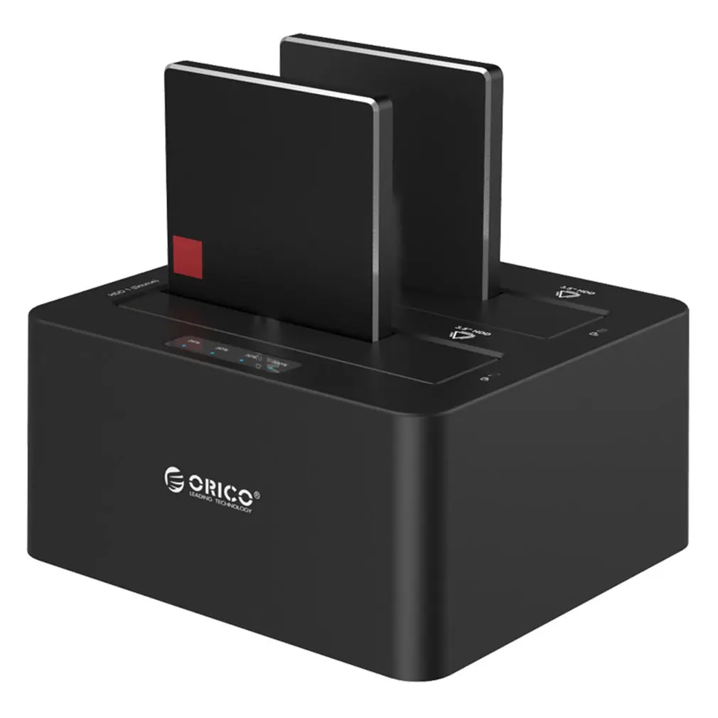 ORICO USB 3 0 для жесткого диска с интерфейсом SATA чехол Dual Bay внешний жесткий диск Док