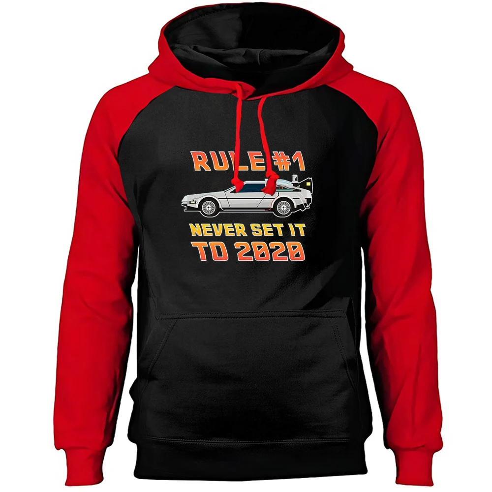 Толстовка с надписью Back To The Future Never Set It Man осенне-зимний мужской пуловер круглым