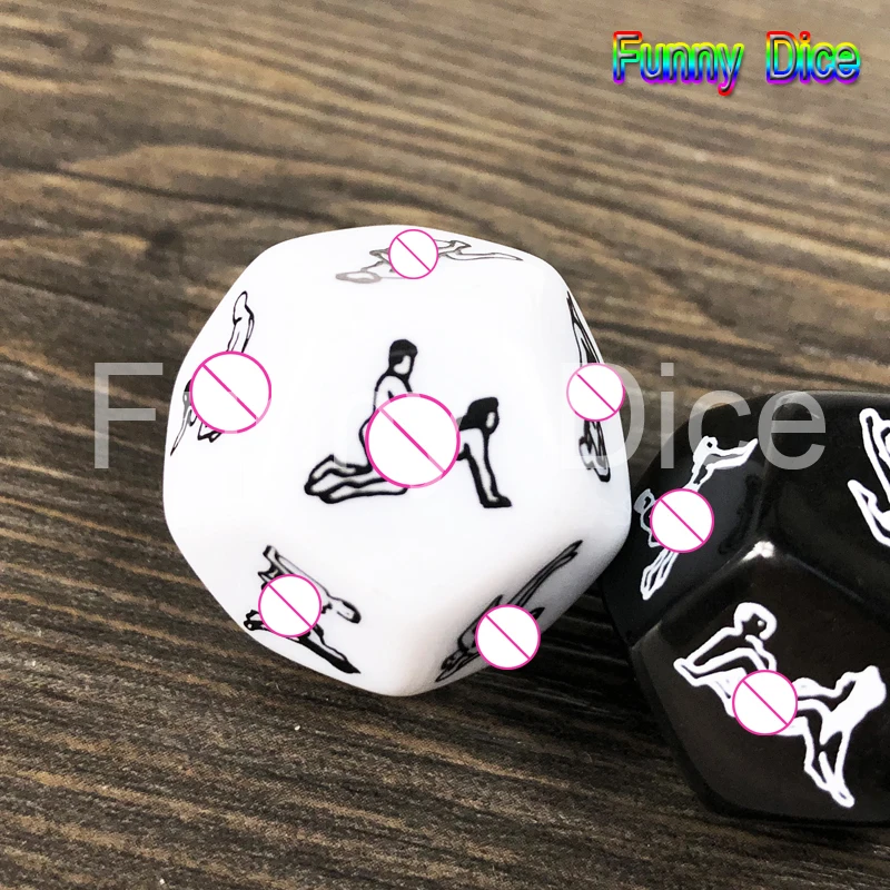 1pc white Взрослые игры в кости 4 шт./компл. 24 сексуальные позиции Мрамор эффект для секса вечерние взрослых Подарочные кости 12 уход за лицом для сексуальной позы сексуальная игра в кости - Color: 1pc white