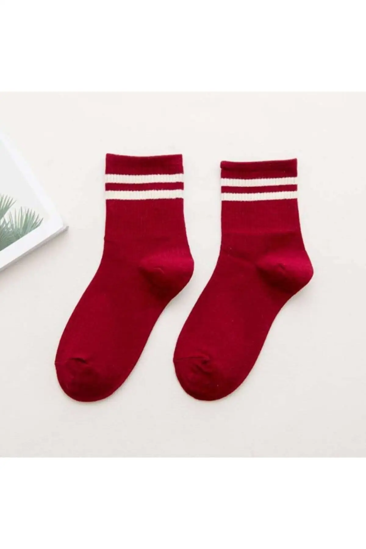6 Pairs Mixed Unisex Colorful Striped College Tennis Socks