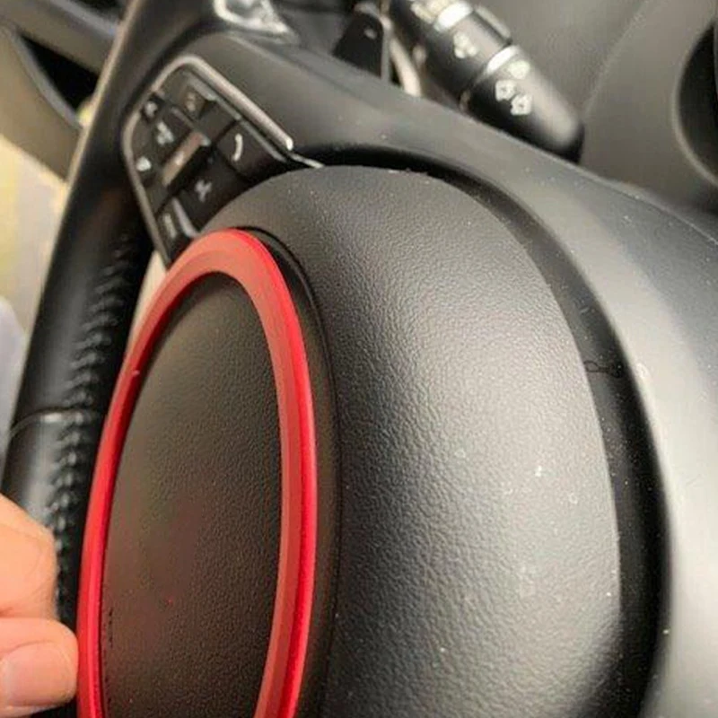 Алюминиевый сплав украшение на руль автомобиля кольцо наклейки для Jaguar XE XFL F PACE