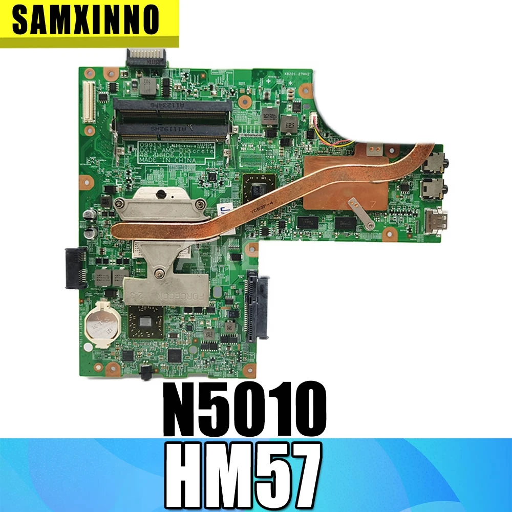 

09909-1 For DELL inspiron N5010 CN-0VX53T 0VX53T VX53T 09909-1 48.4HH01.011 HM57 without GPU original Test motherboard Free CPU