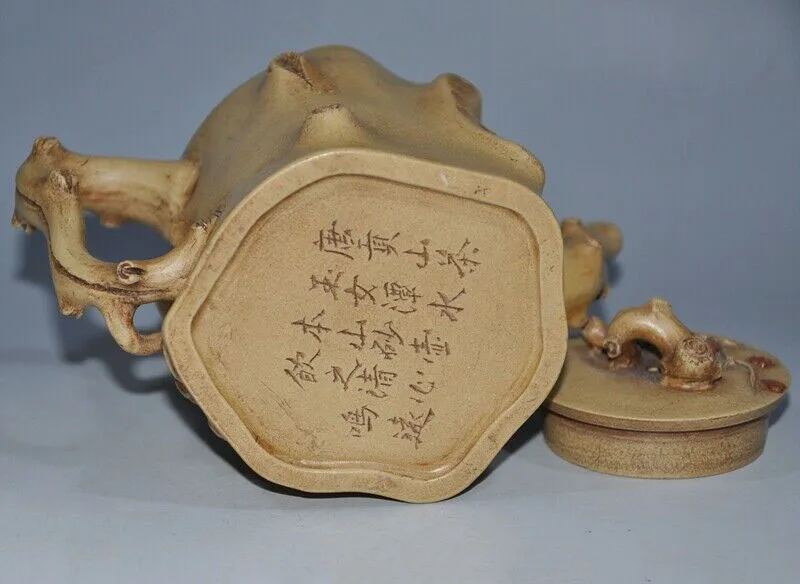 

wedding decoration wedding decoration Chinese yixing zisha pottery master carved Peach tree Teapot pot Tea Maker