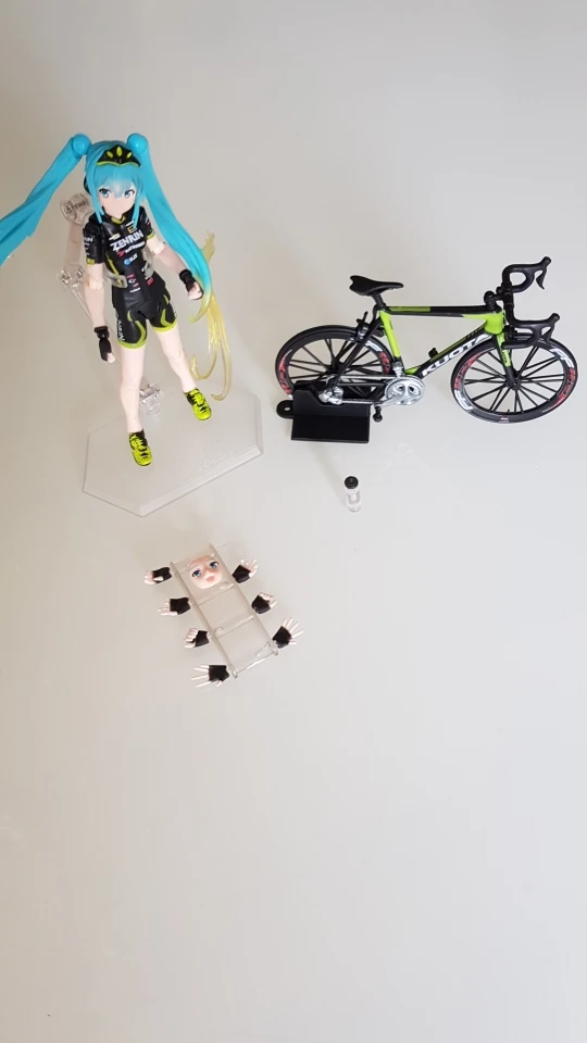 Хацунэ Мику Figma 307 гоночный Мику teaomuyo поддержка ver. ПВХ фигурка Коллекция Модель игрушки 14 см