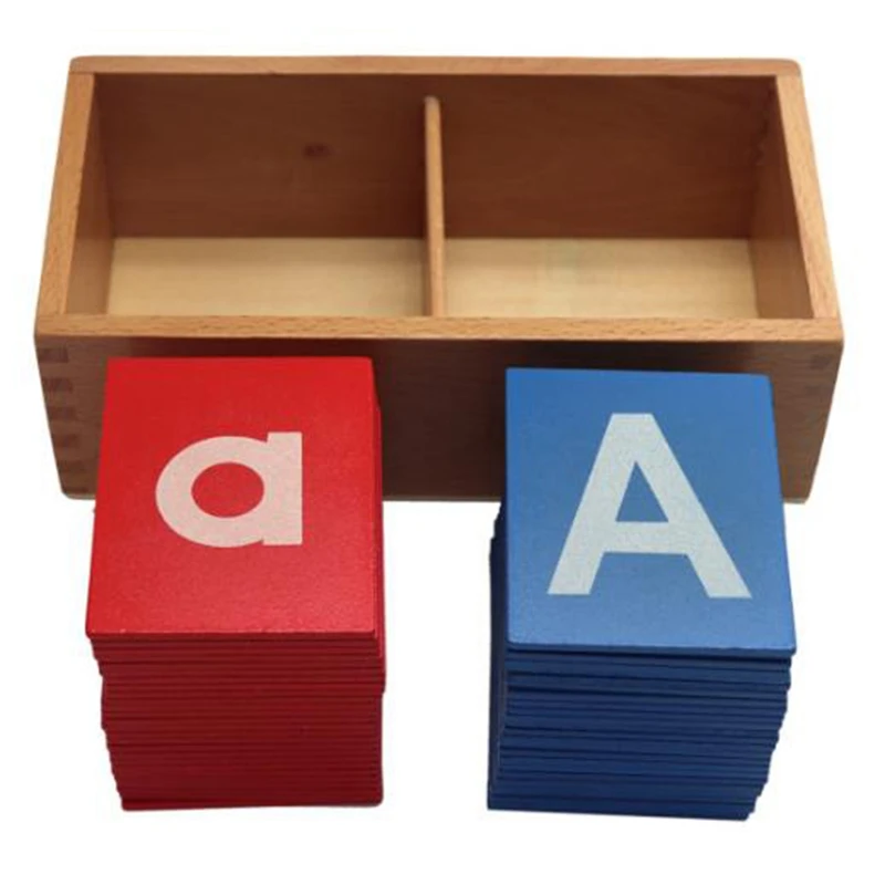 

Wooden Sandpaper Letter Card with Wooden Boxes Toys Children Educational Early Education Toys