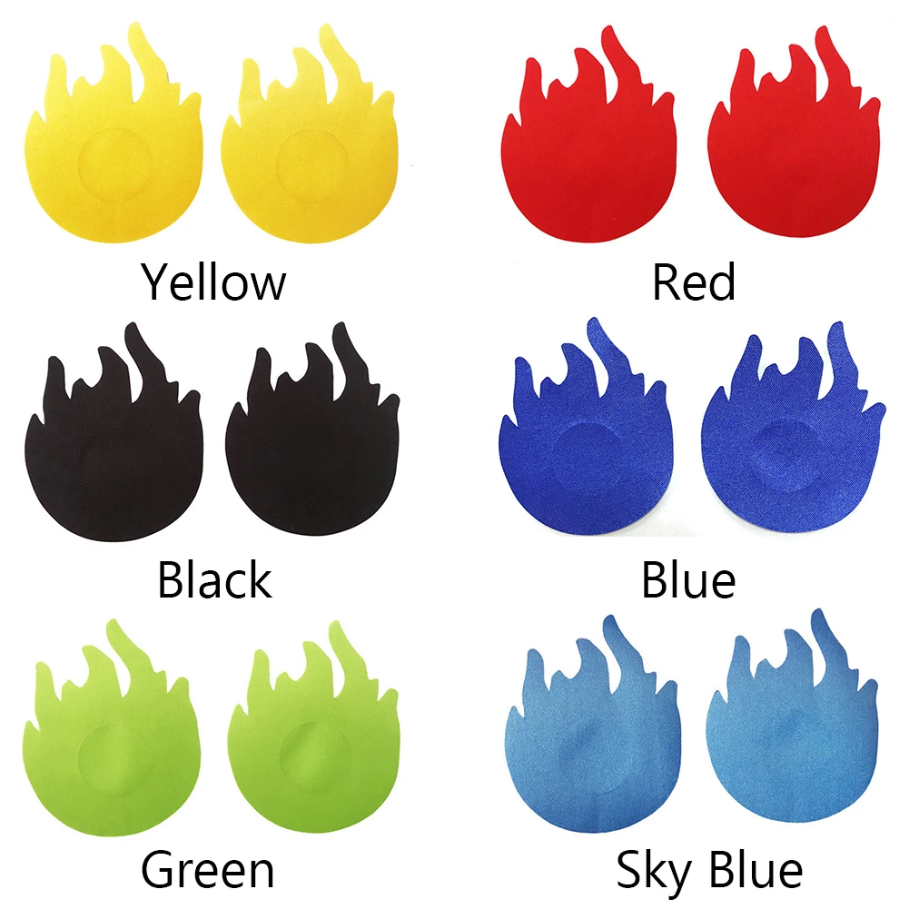 1 пара женские модные клеящиеся наклейки в форме пламени интимное белье покрытие