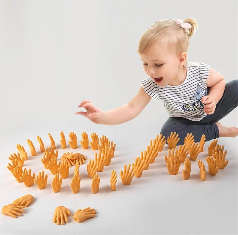 

Mini Hand Domino Blocks Kits Early Bright Dominoes Games Educational Toys For Kid Gift