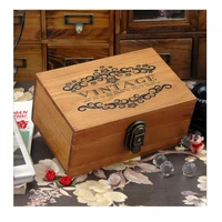 zakka storage wood box vintage box with a lock desktop storage box finishing muhe jewelry box