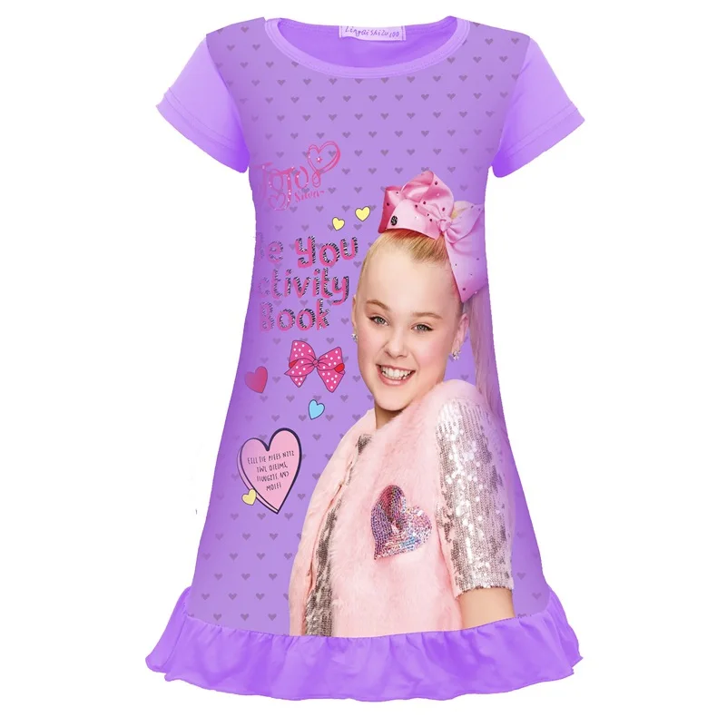 Новинка 2019 платья для девочек платье принцессы jojo siwa стильная одежда сна детские