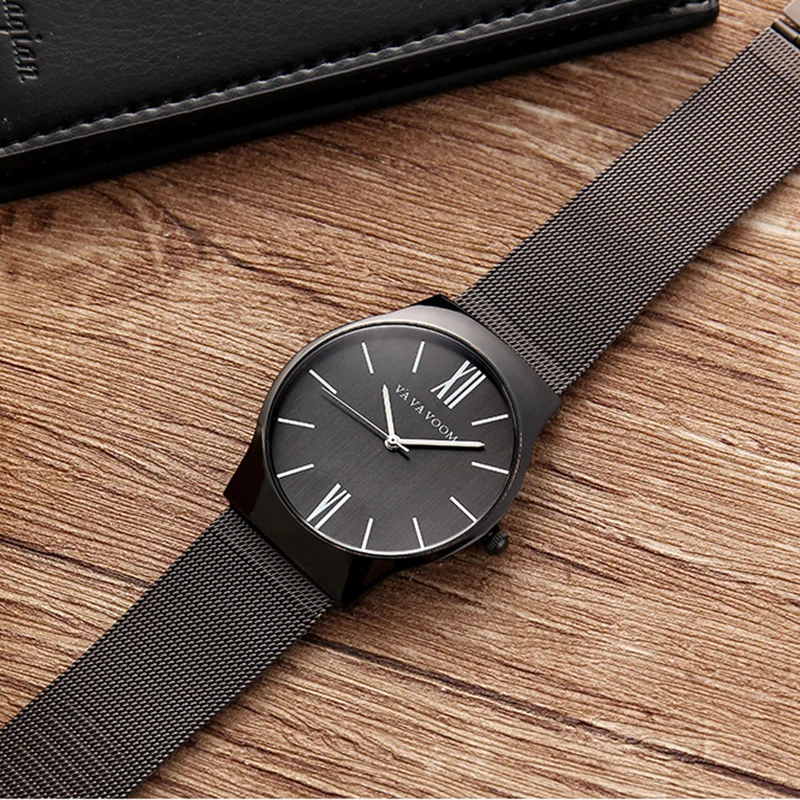 Часы наручные мужские деловые роскошные брендовые водонепроницаемые золотистые