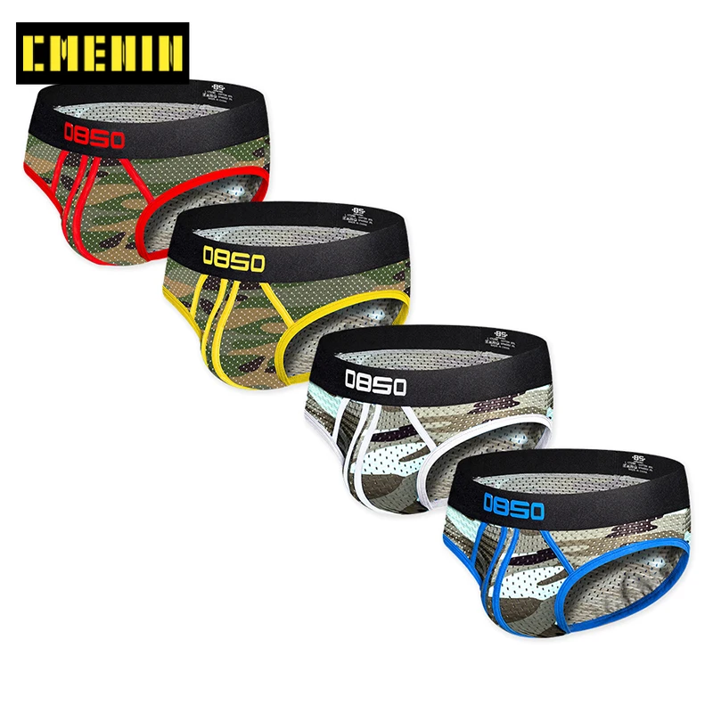 

4Pcs/lot Hot Sale Quick Dry Sexy Undenwear Men Jockstrap Briefs Men's lingerie Bikini Gay Men Underwear Male Jock Strap Sexi