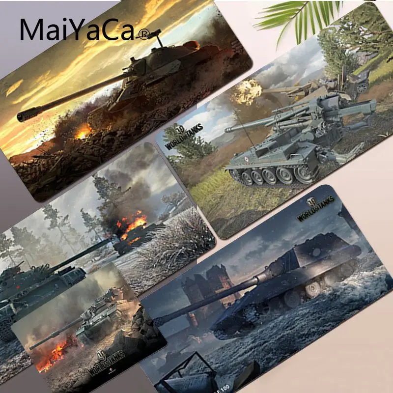 

MaiYaCa New Printed World of Tank Customized MousePads Computer Laptop Anime Mouse Mat Rubber PC Computer Gaming mousepad