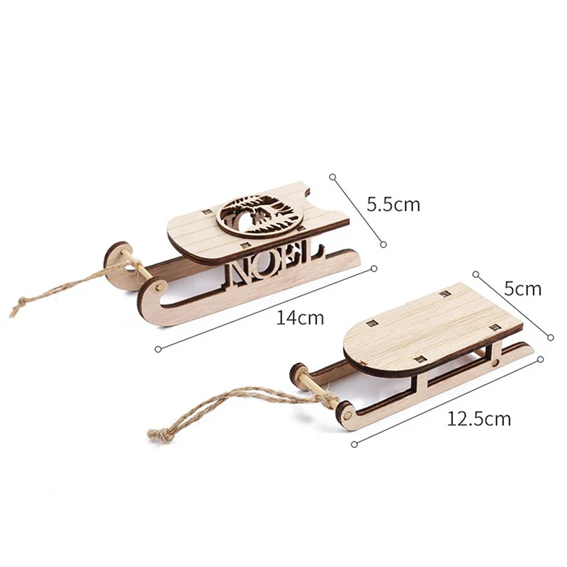 Необычные изысканные прочные практичные портативные рождественские мини-сани |