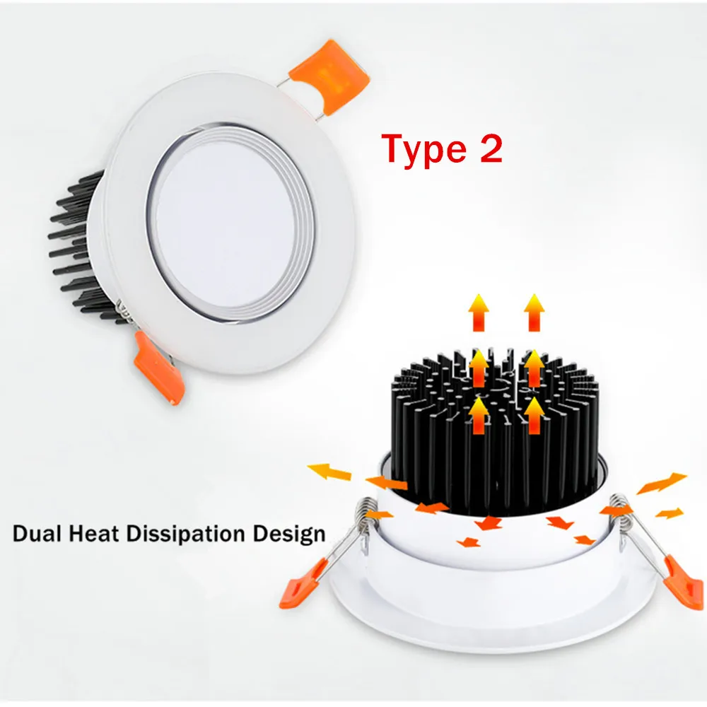 Диммируемый светодиодный светильник Регулируемый угол наклона COB потолочный 5 Вт