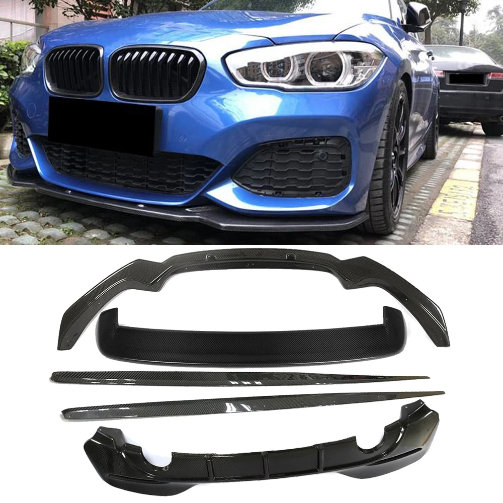 Передние боковые юбки из углеродного волокна для BMW M125i M140i M135i задний спойлер
