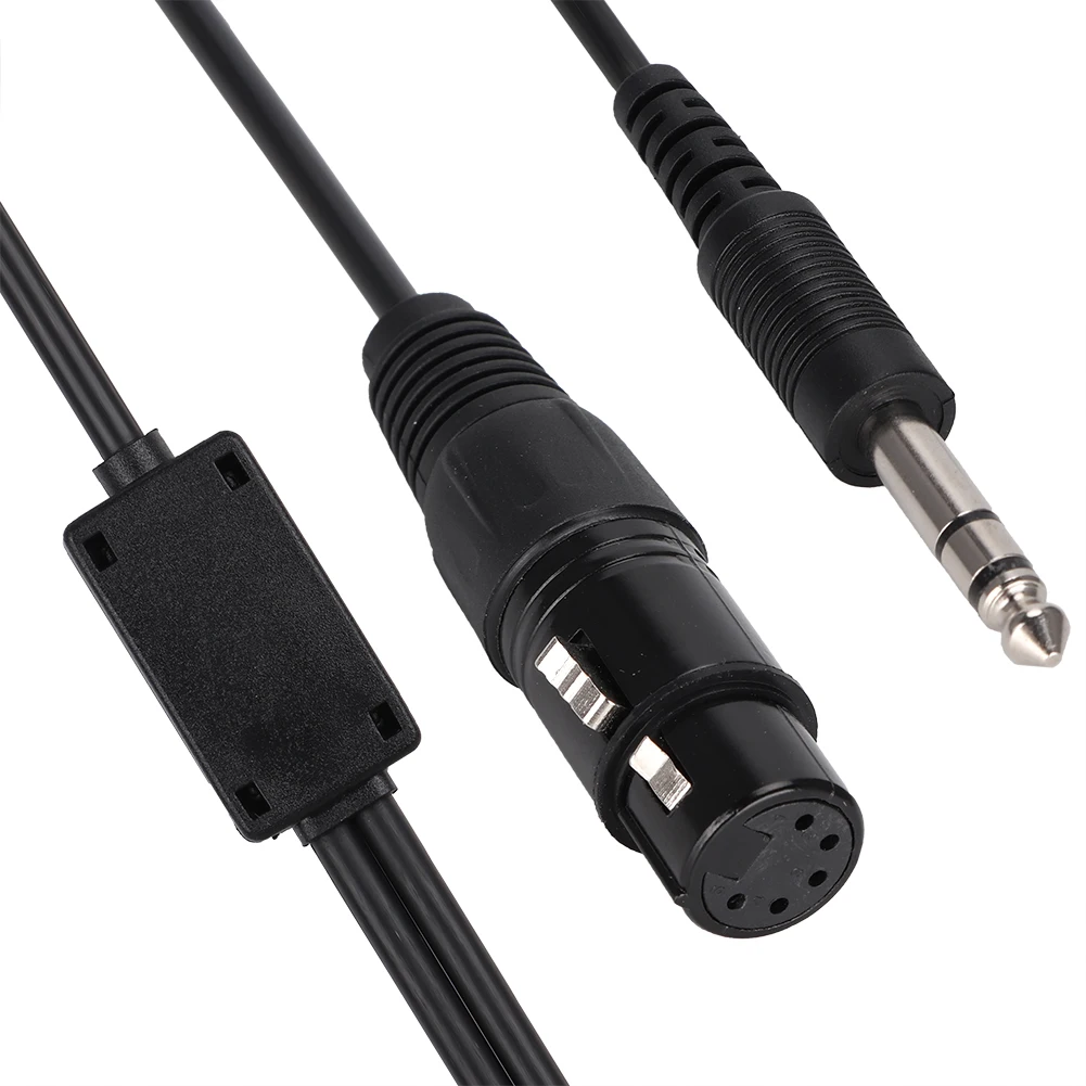 

For Airbus XLR To GA Dual Plug 5 Pin Headset Adapter Cable Aviation Headphone CableHeadset Cable