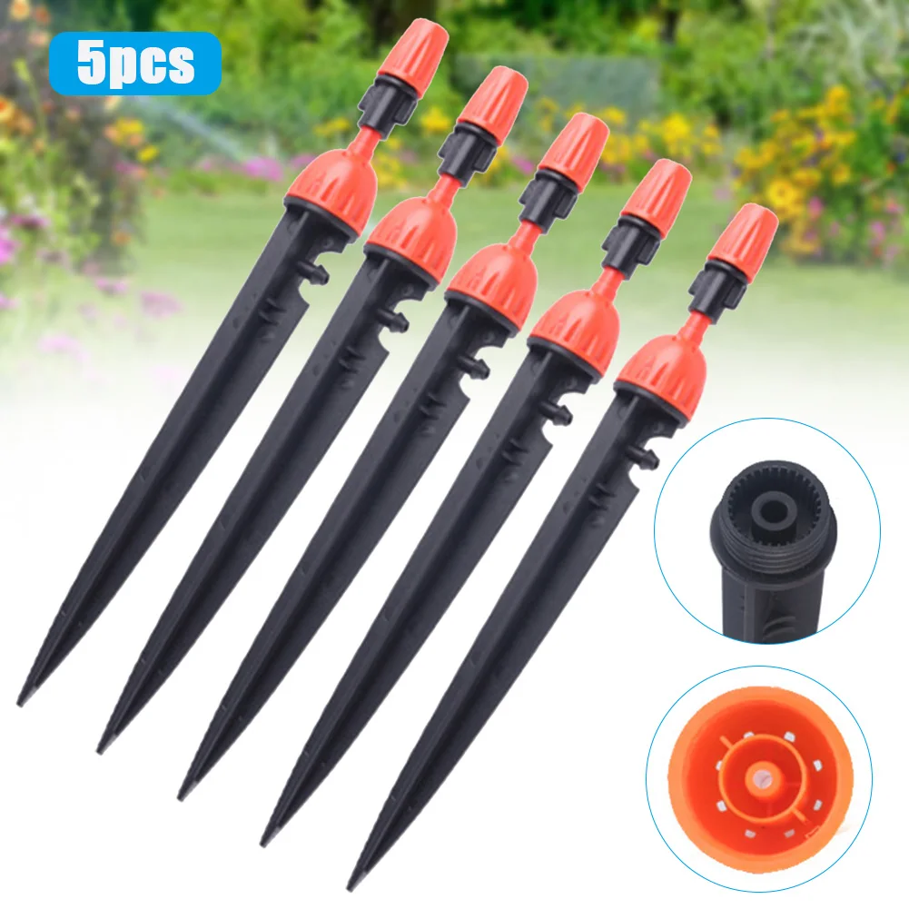 

5pcs Drip Irrigation Sprinkler Adjustable Spray Outlets Irrigation kit Drip Irrigation System Garden Tool vupw