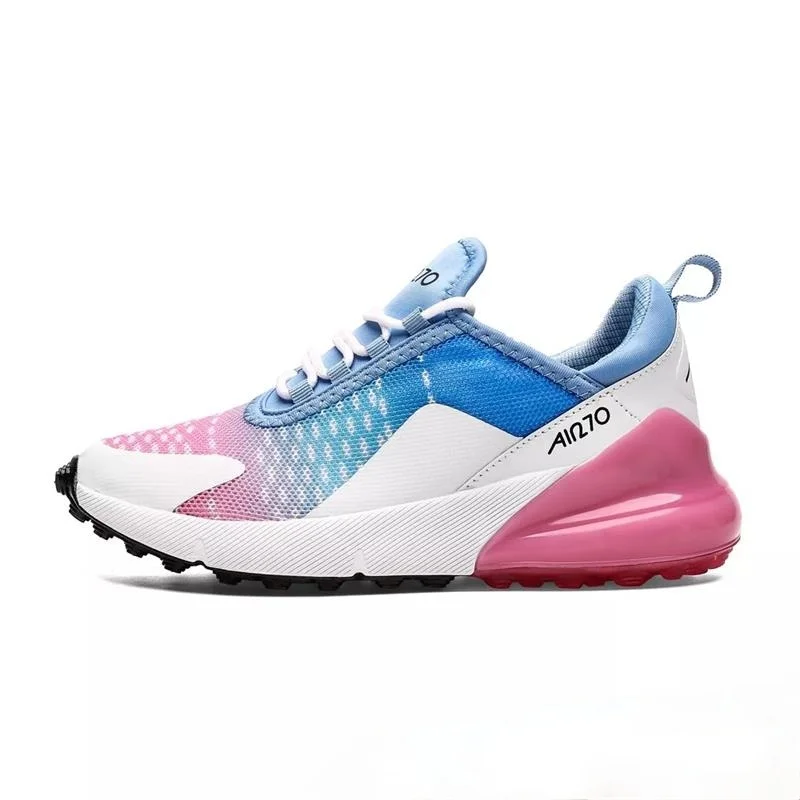 

2021 Women's Fashion Casual Colorful Mesh Lace-up Comfortable Breathable Trend Running Travel Air Cushion Sneakers 6KF092
