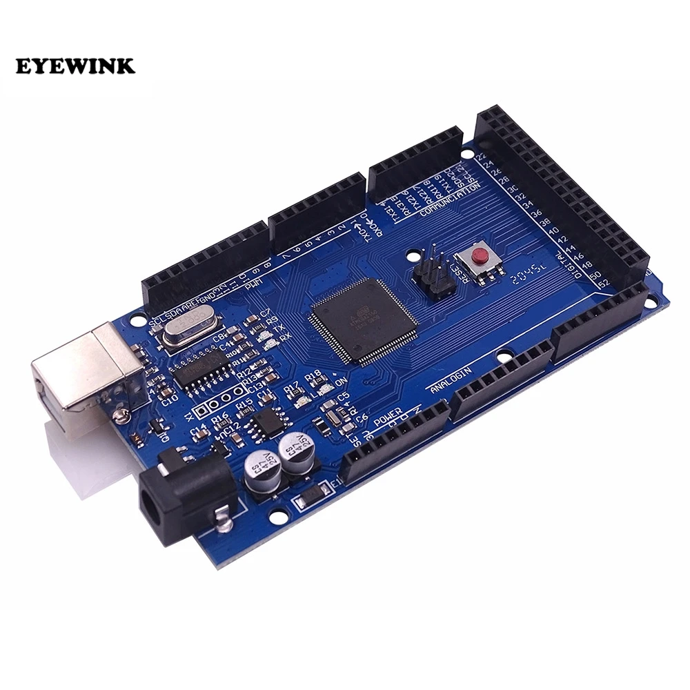 Адаптер MEGA2560 PRO Встроенный Micro USB CH340G ATMEGA2560-16AU для Arduino ATmega2560 расширительный модуль
