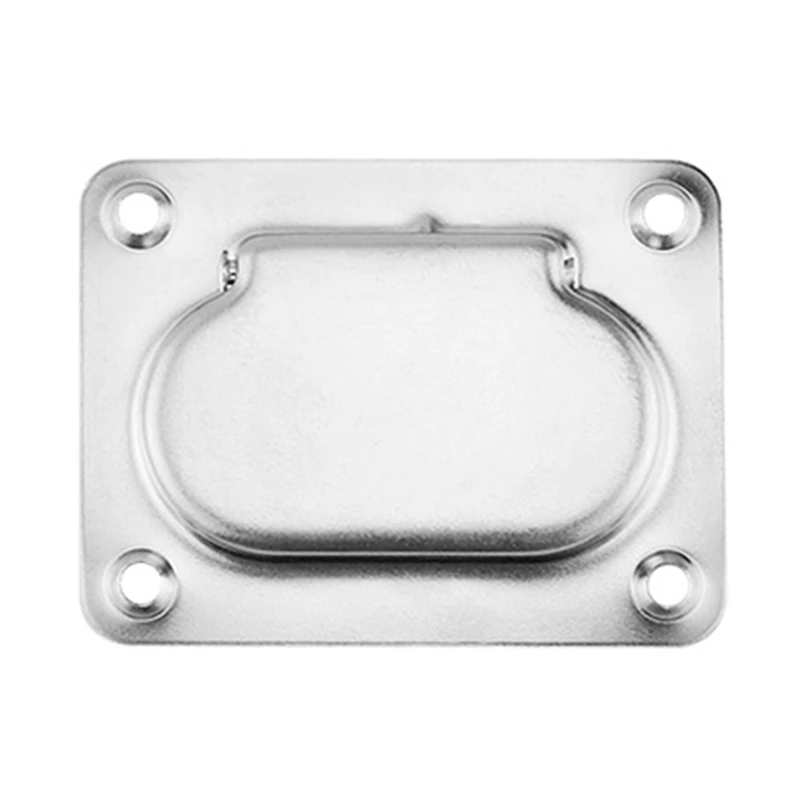 

2PCS 304 Stainless Steel Cabinet Pull Ring Durable Hardware Recessed Hatch Spring Flush Silver Handle Boat Marine Locker Stainle