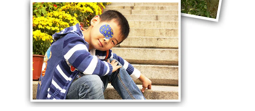 New Children's Color Squint Amblyopia Eye Patch Eye Full Cover Opaque Child Amblyopia Training Orthoptic Eyeshade Large Pattern