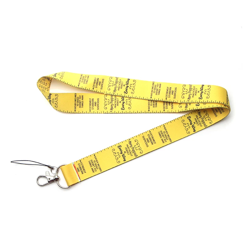Желтый ремешок для ключей CA120 удостоверения личности держатель мобильного