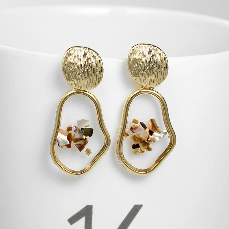 Модные массивные Подвесные серьги геометрической формы 2019 женские богемные