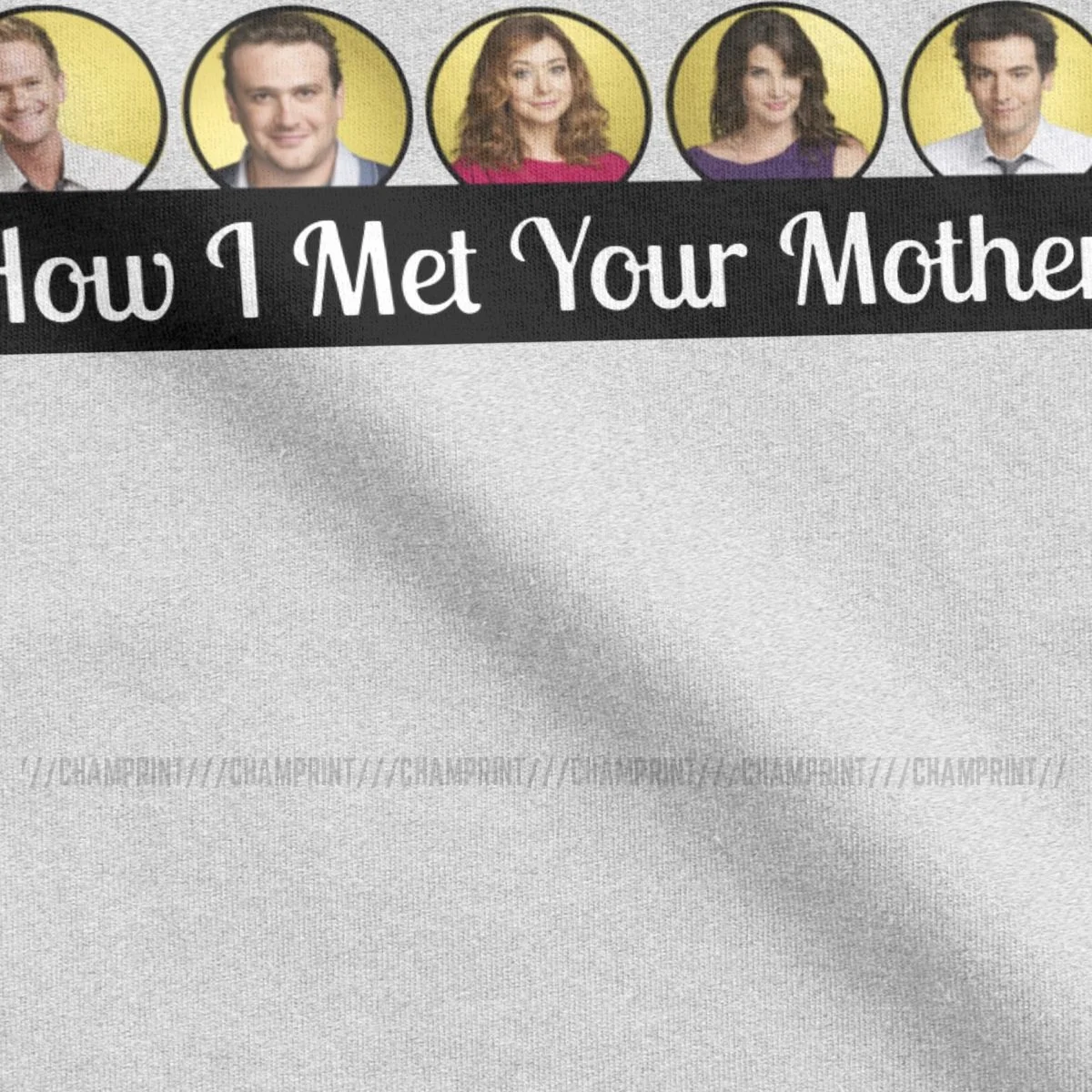 Футболка с надписью How I Met Your Mother Men хипстерская футболка коротким рукавом круглым