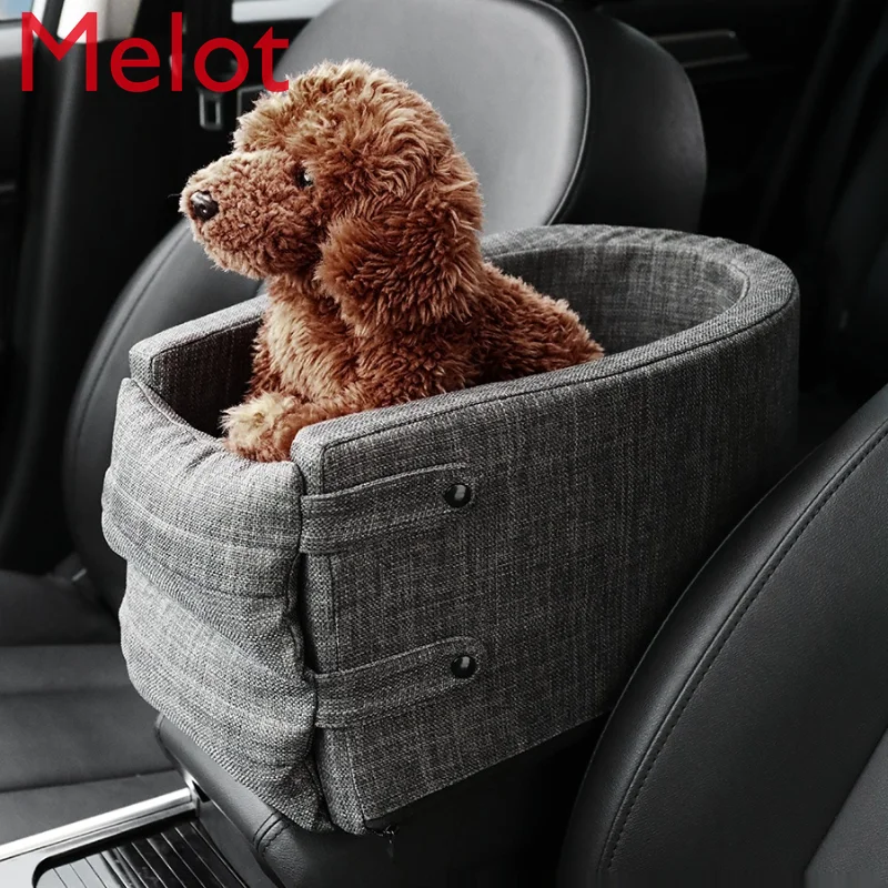 

Car Pet Mat Dog Central Control Car Kennel Front Row Anti-Dirty Cushion Safety Seat Cat Sitting Car Artifact Quality Durable